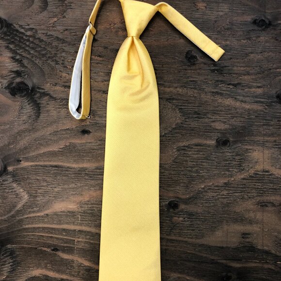 New LIGHT GOLD VEST, with matching tie, Adjustable Back, Szs small-2XL, Yellow - Picture 11 of 16